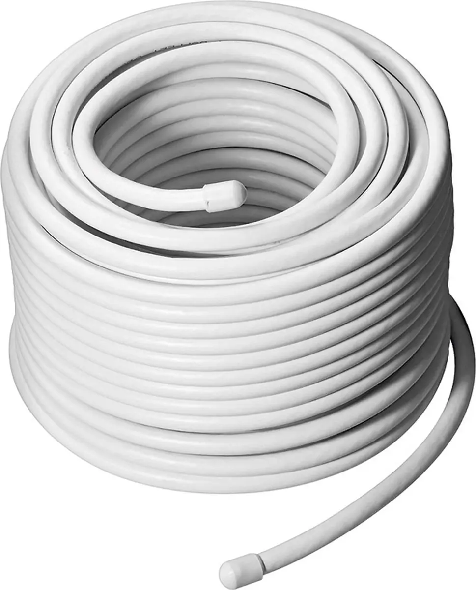 Goobay 100dB Coaxkabel CCS 25m - Wit