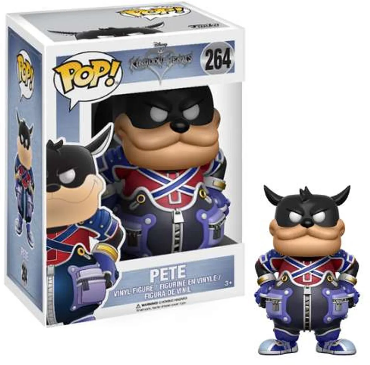Funko Pop! Disney Kingdom Hearts Pete Verzamelfiguur 9,5cm - Blauw/Zwart/Rood - afbeelding 2 van 2