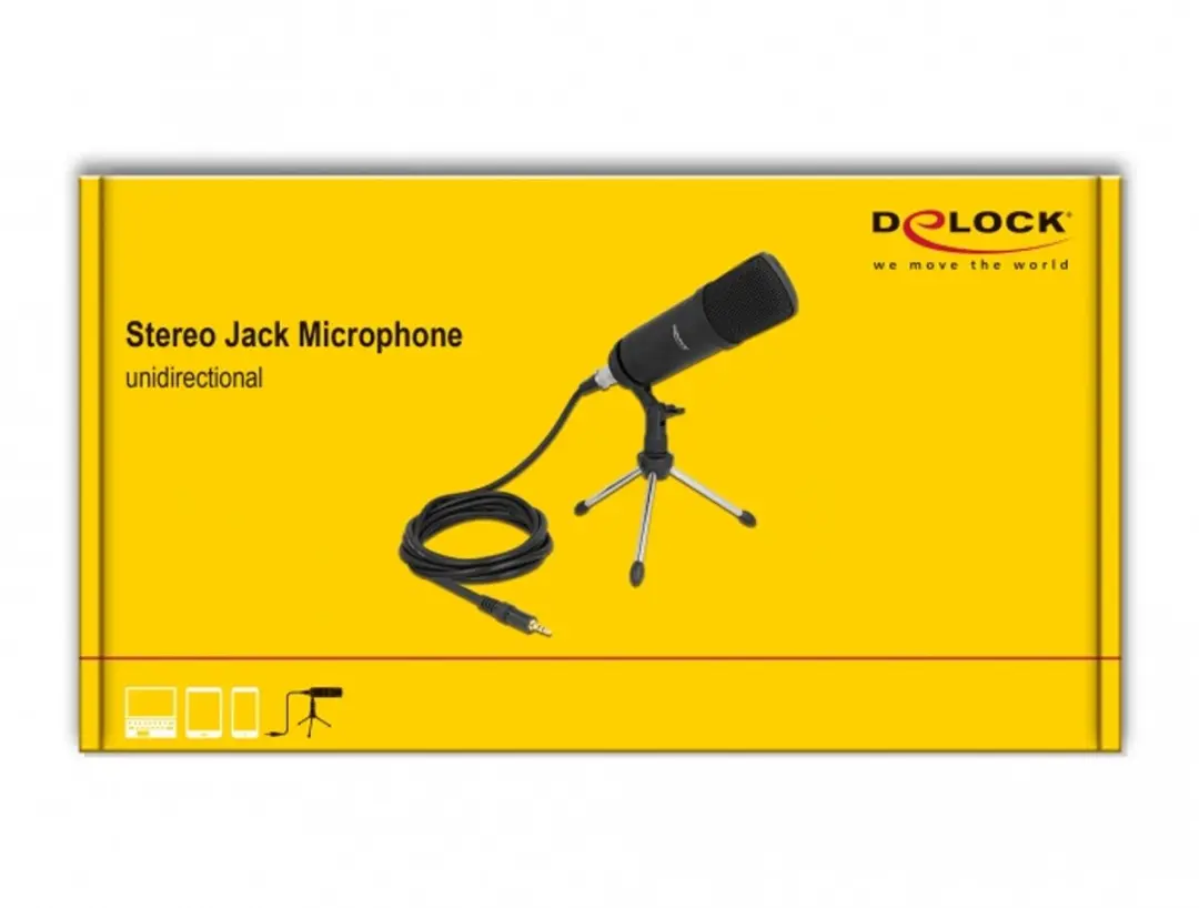 Delock 66640 Podcastmicrofoon XLR - Zwart