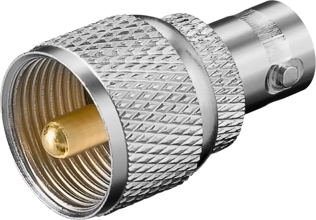 Goobay BNC naar UHF Adapter 50 Ohm - Grijs