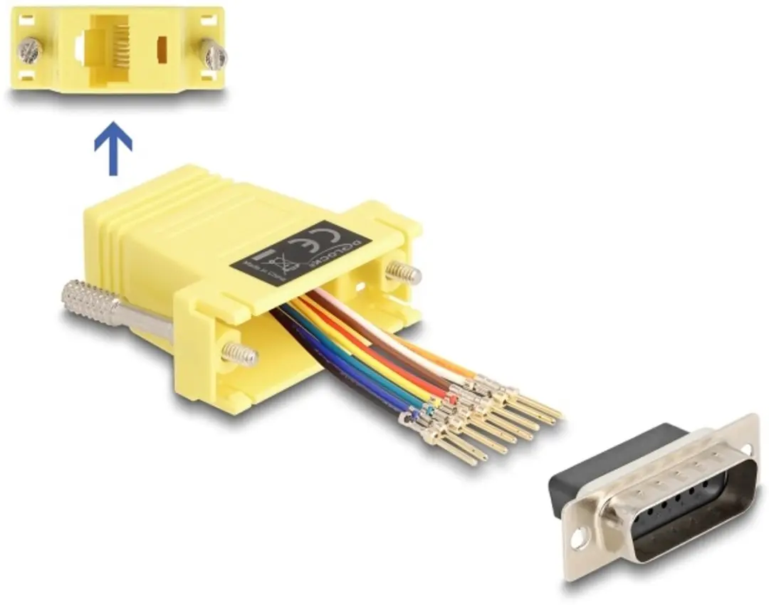 Delock D-Sub 15 naar RJ45 Adapterkit