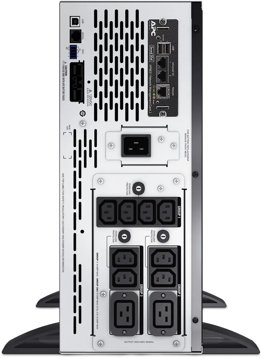 APC Smart-UPS X SMX3000HVNC 3000VA - 2700W - 10 Stopcontacten - Zwart - afbeelding 6 van 6