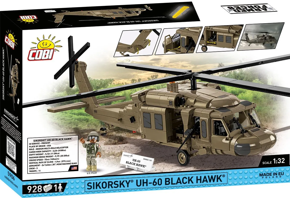 Cobi 5906 Sikorsky UH-60 Black Hawk - 928 Stukken