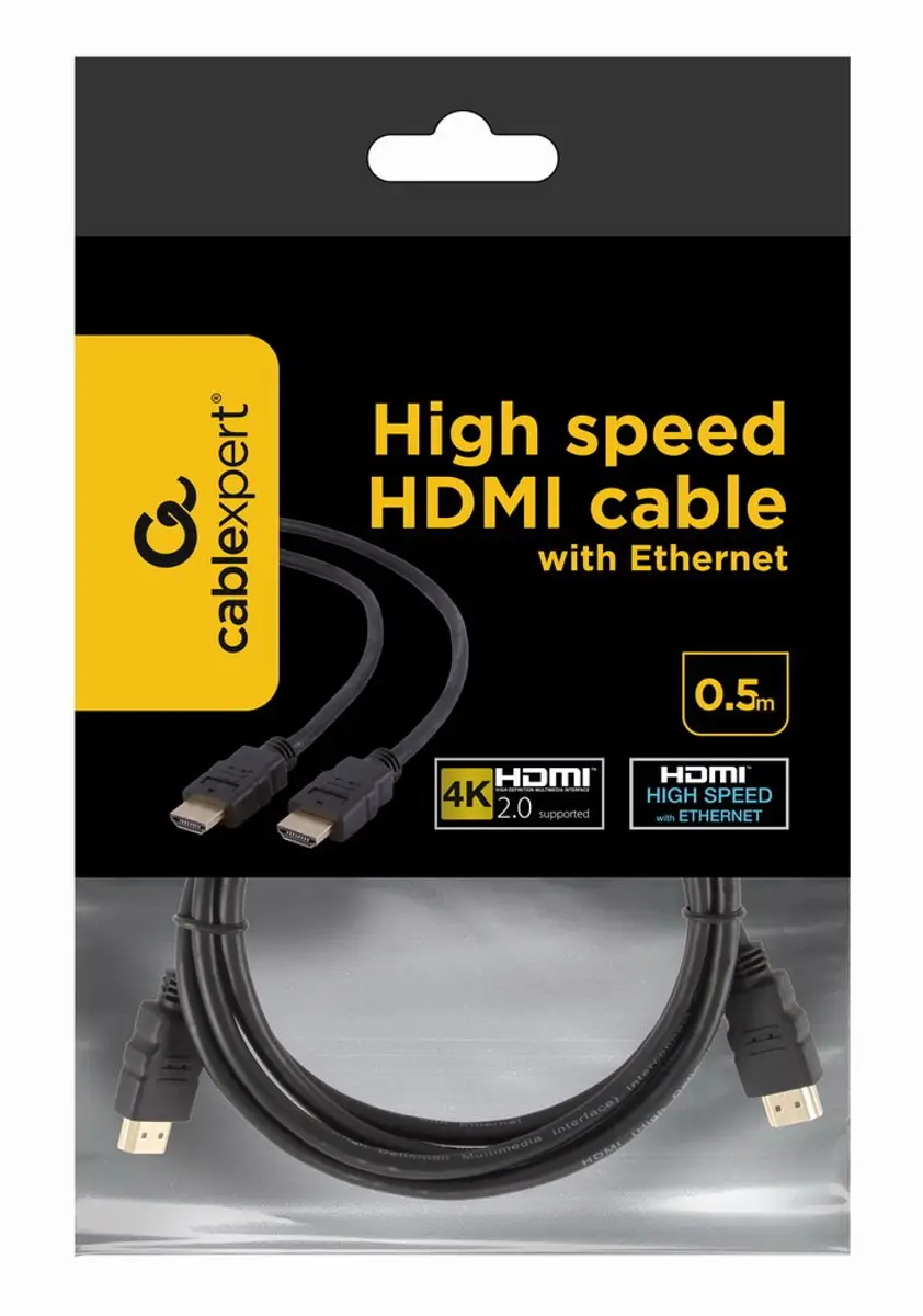 Gembird CablExpert CC-HDMI4-0.5M HDMI-kabel 0.5m - Zwart - afbeelding 6 van 6