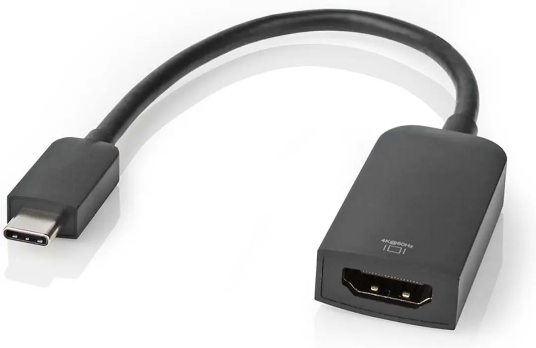 Nedis USB-C HDMI Adapter CCGB64652BK02 - 4K@60Hz - 0,2m - Zwart