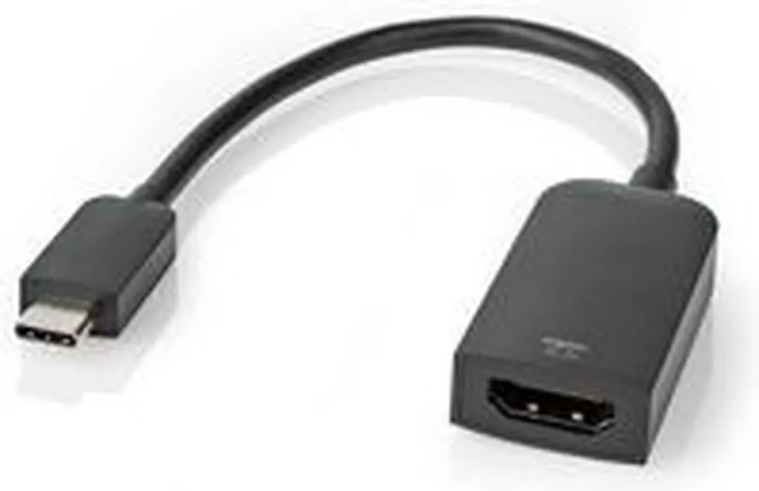 Nedis USB-C HDMI Adapter CCGB64652BK02 - 4K@60Hz - 0,2m - Zwart