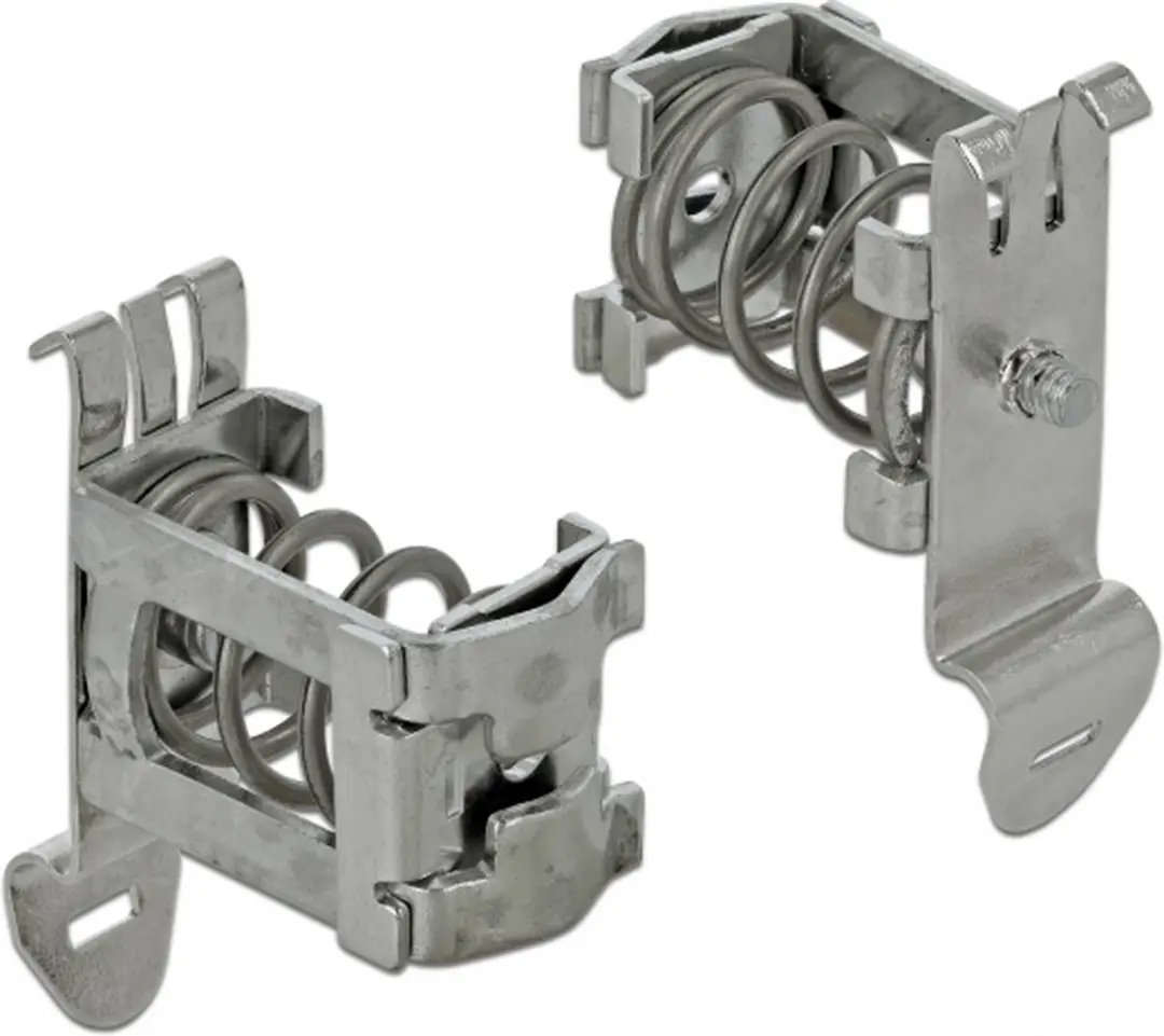 Delock Shield Clamp voor DIN-rail - 4-13.5mm - Zilver