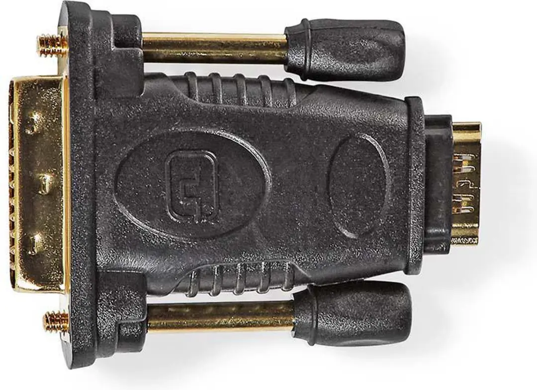 Nedis HDMI naar DVI-D Adapter CVGP34912BK - Verguld - Zwart