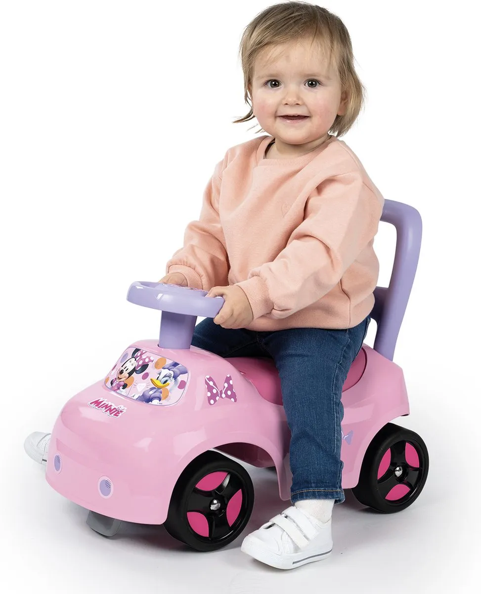 Smoby Disney Minnie Auto Ride-On 7600720544 - Zwart/Rozig