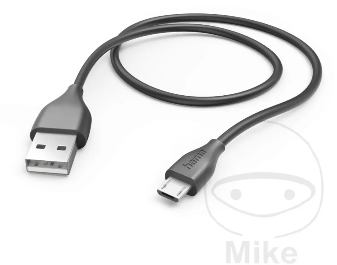 Hama USB-A naar Micro USB Kabel 1,5m - Zwart