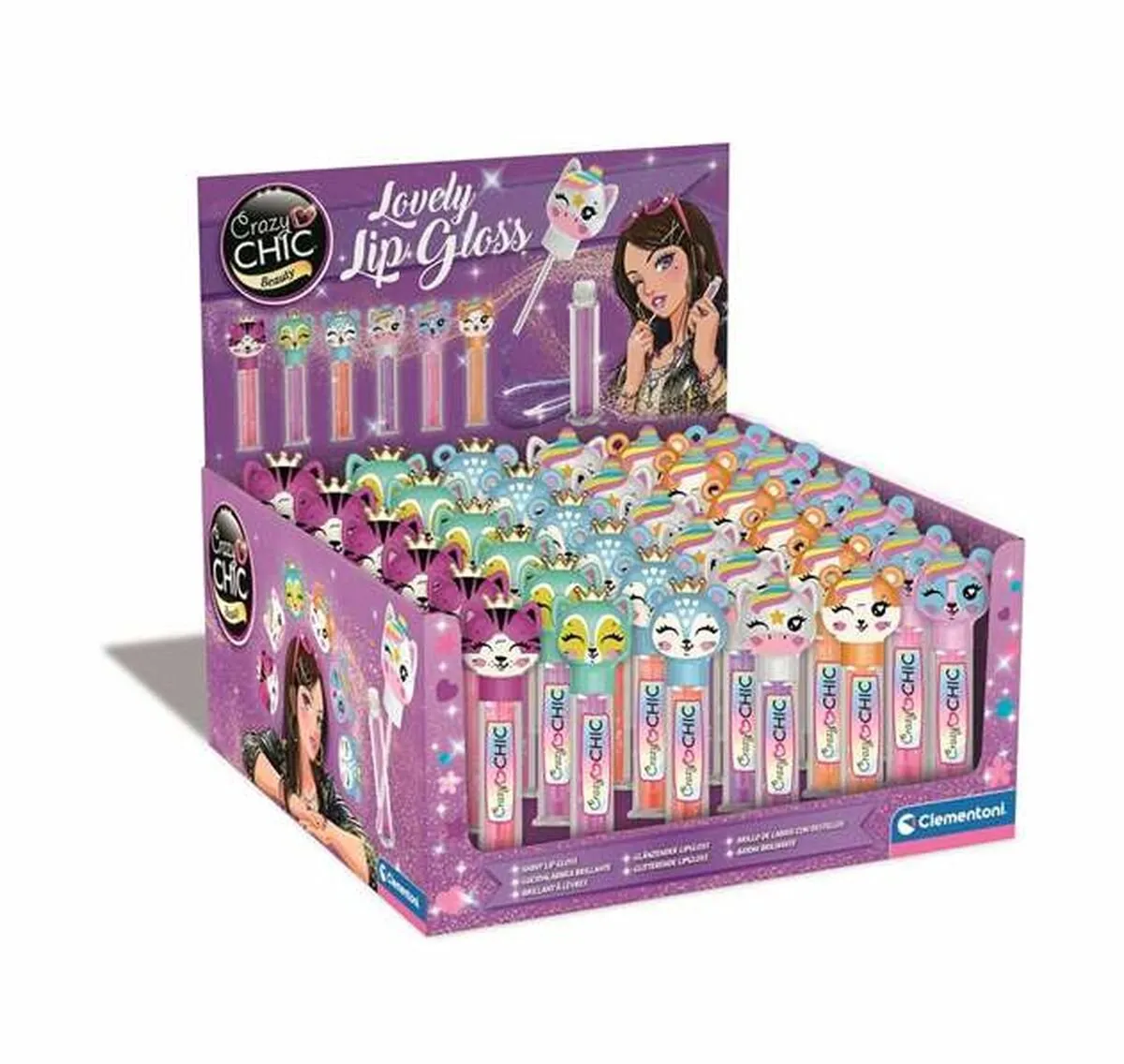 Clementoni Crazy Chic Lip Gloss - 1g - Multi