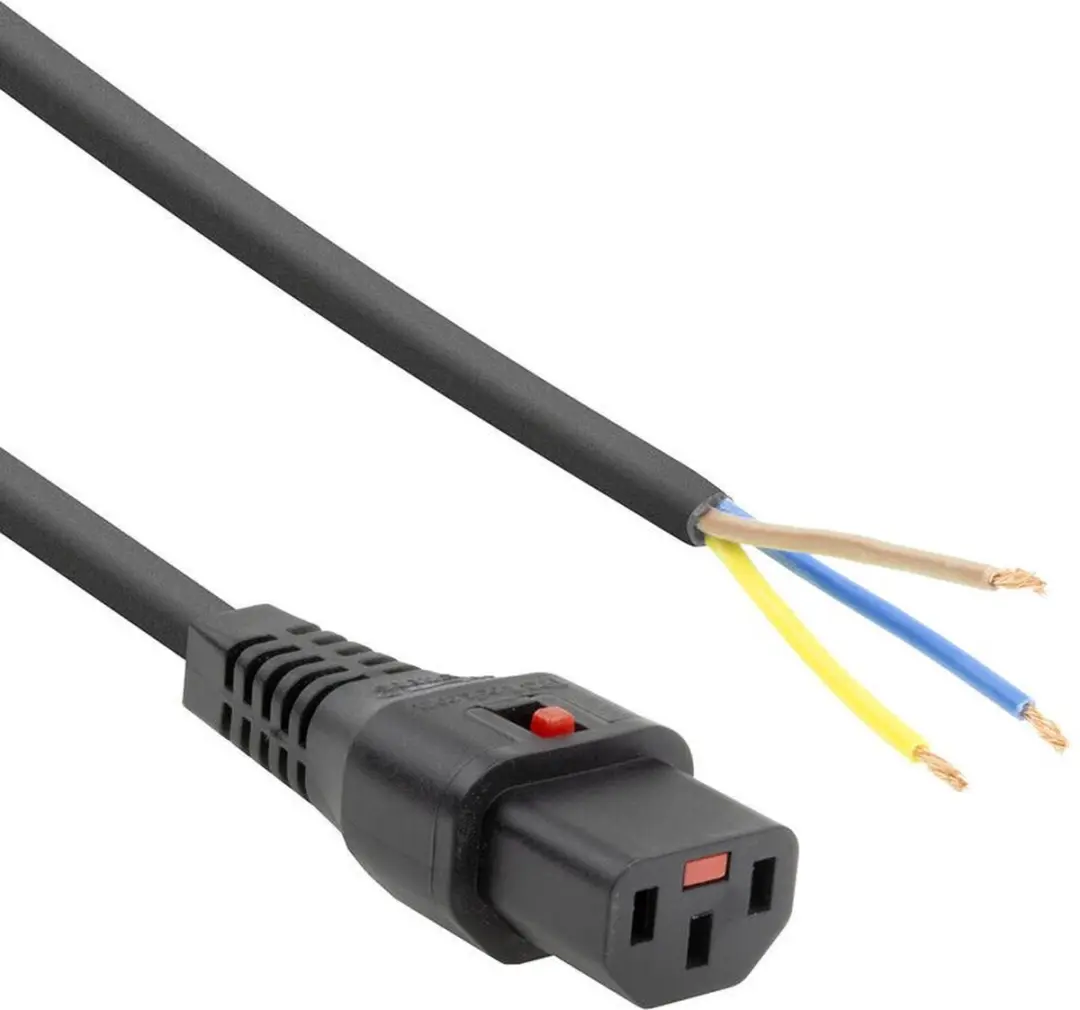 ACT AK5330 Netsnoer C13 IEC Lock