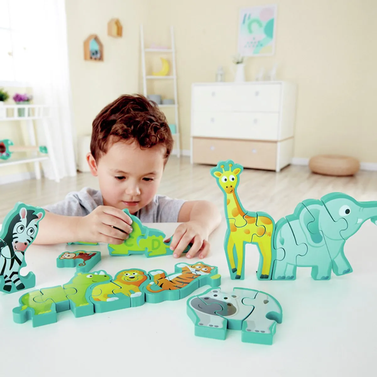 Hape Alphabet & Tierparade Puzzel