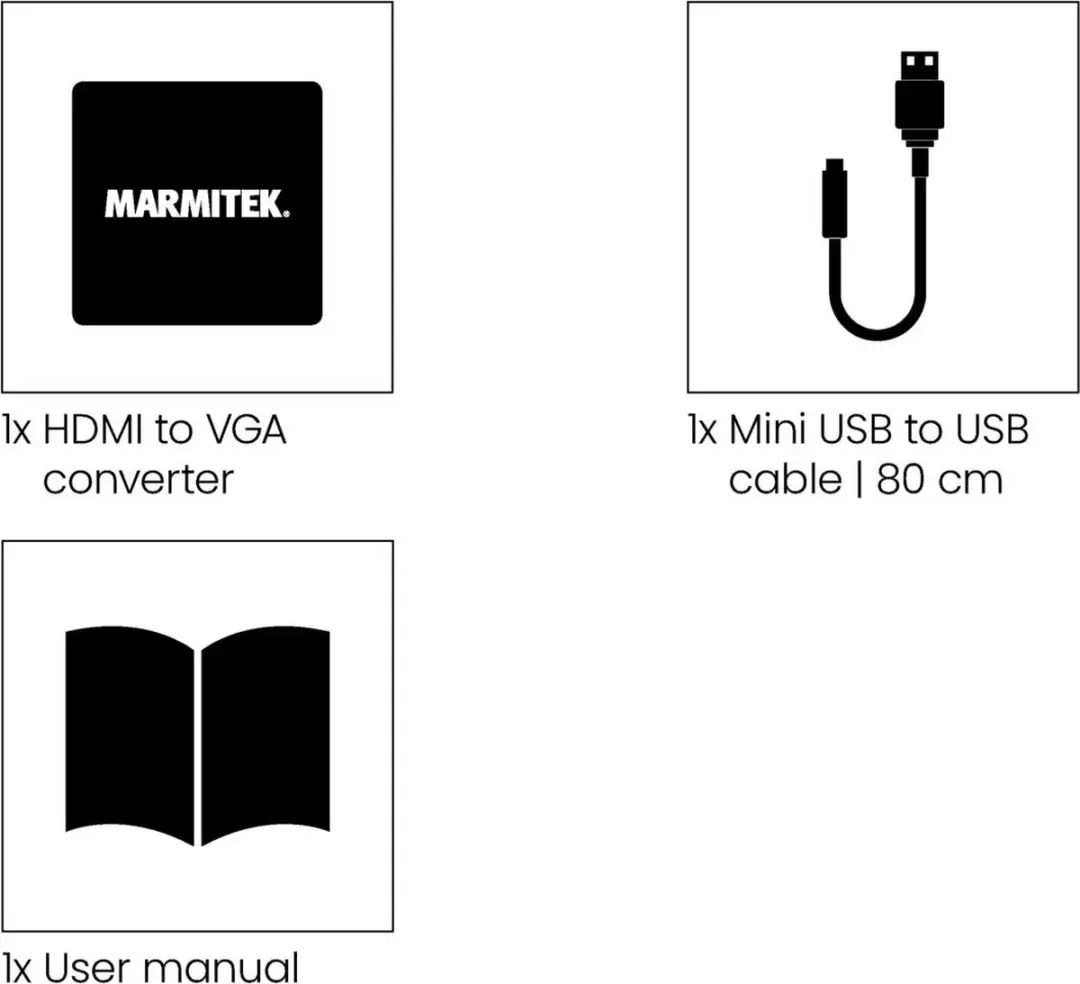 Marmitek Connect HV15 HDMI naar VGA Adapter