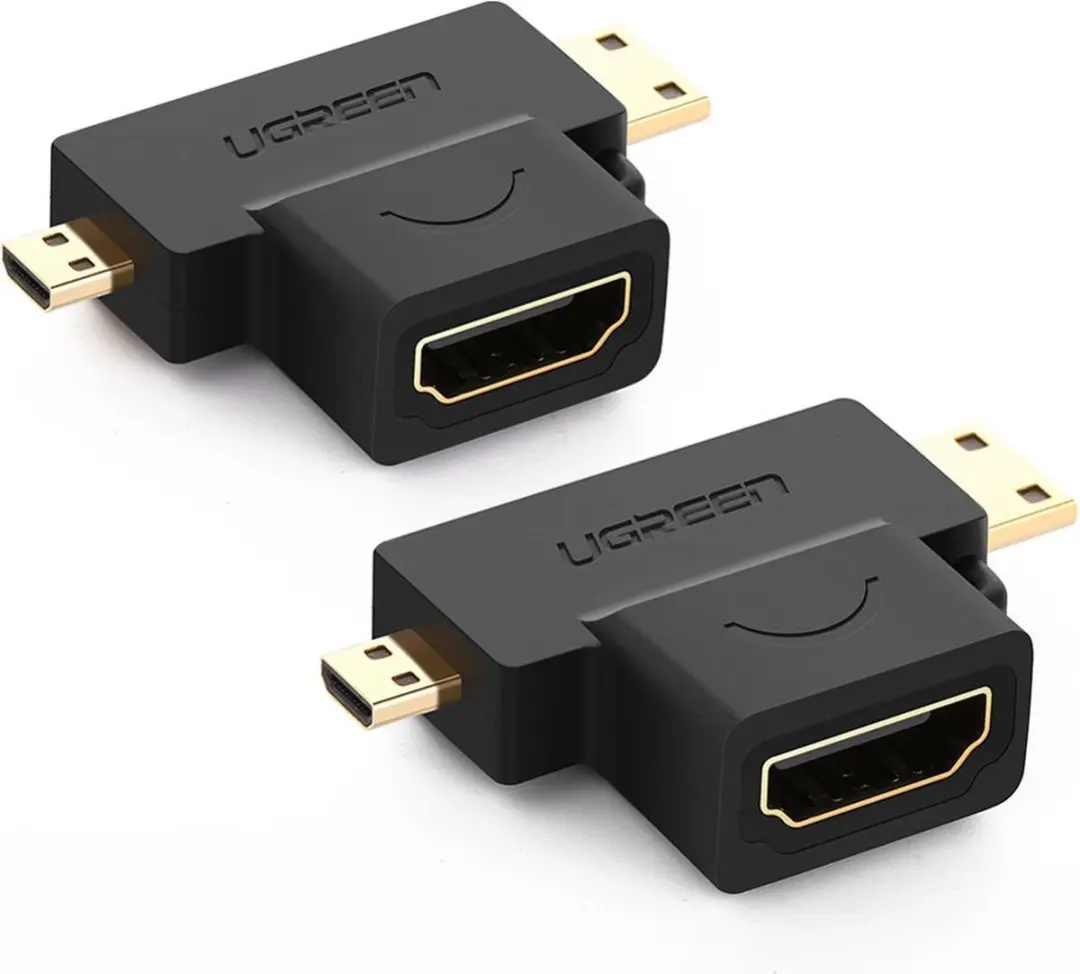 Ugreen HDMI naar Mini/HDMI Adapter - Zwart