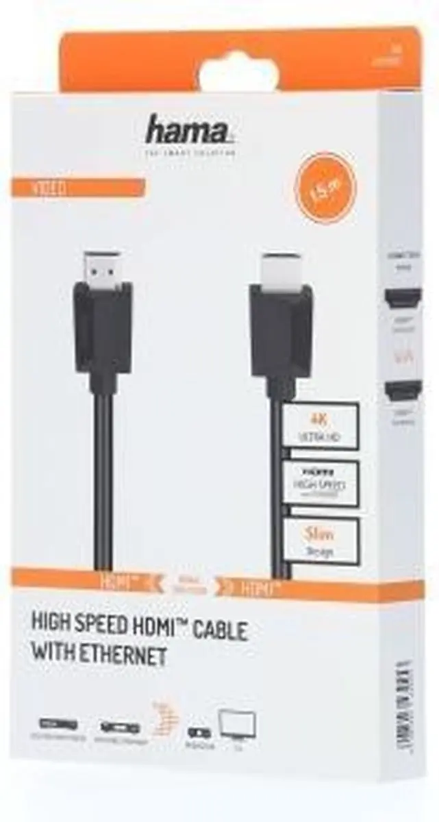 Hama High-Speed HDMI-kabel 4K 1,5m - Zwart