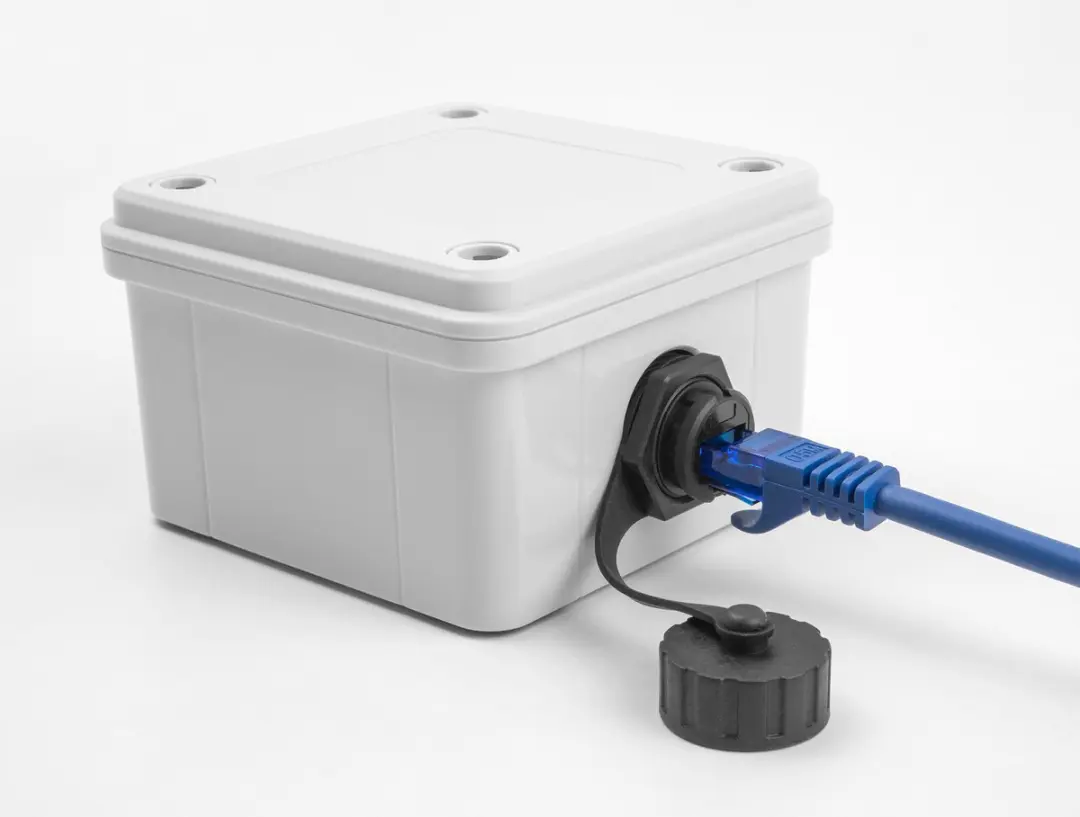 Delock RJ50 Jack-naar-Jack Kabelconnector - IP68 - Zwart