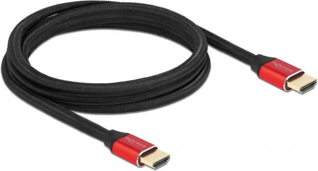 Delock Ultra High Speed HDMI Kabel 48 Gbps 8K 60Hz - 2m - Rood