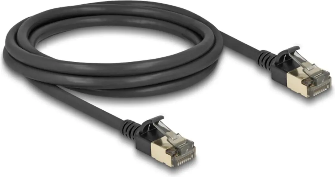 Delock Cat.8.1 F/FTP RJ45 Kabel 2m - Zwart
