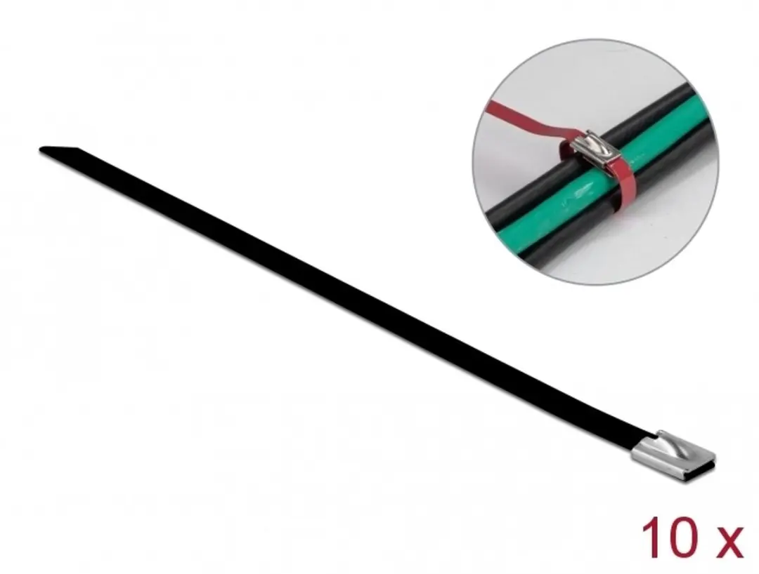 Delock Roestvrijstalen Kabelbinders 200x7,9mm
