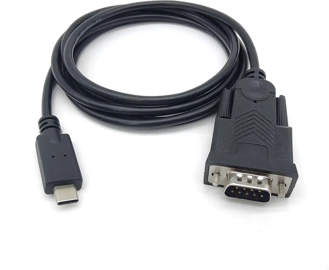Equip 133392 USB Type-C naar DB-9 Seriële Kabel - 1,5m - Zwart