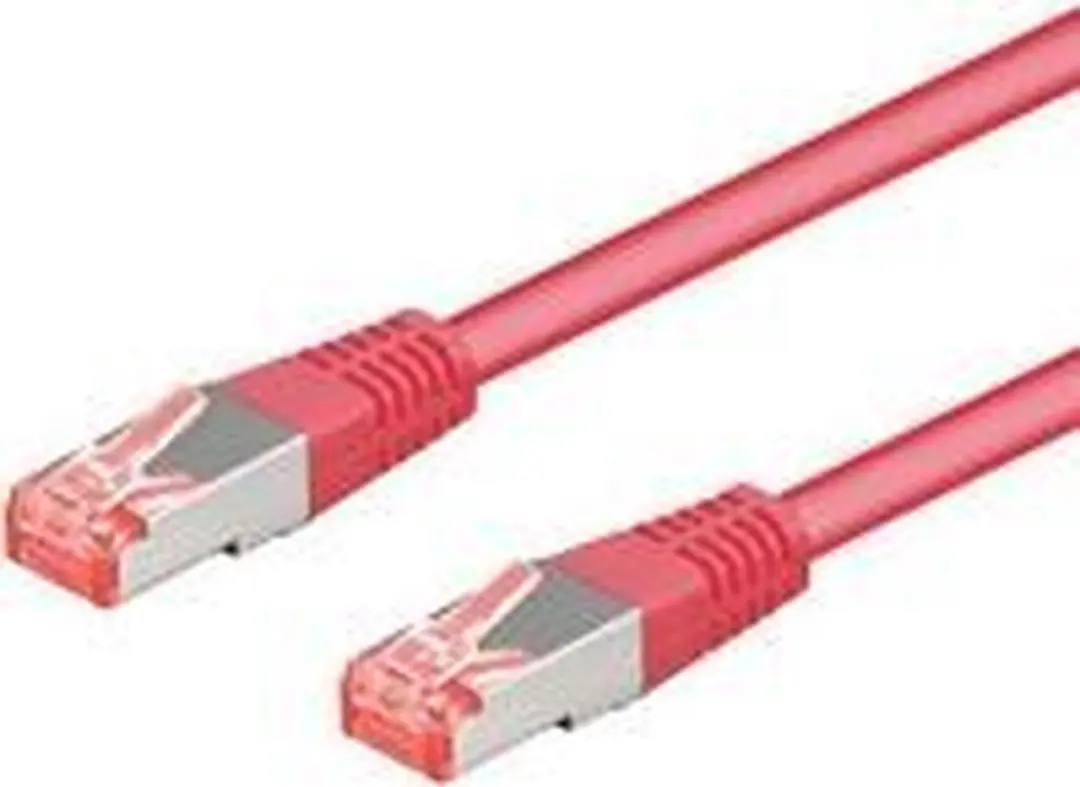 Goobay S/FTP CAT6a Netwerkkabel 10Gbps - 1,5m - Roze - 10 Stuks