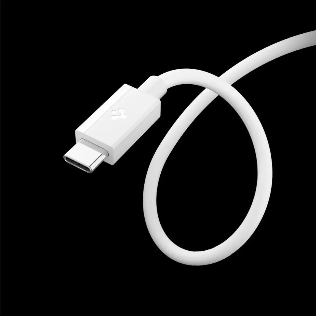 Spigen Essential EB6020AC USB-A naar USB-C Kabel 60W 2m - Transparant