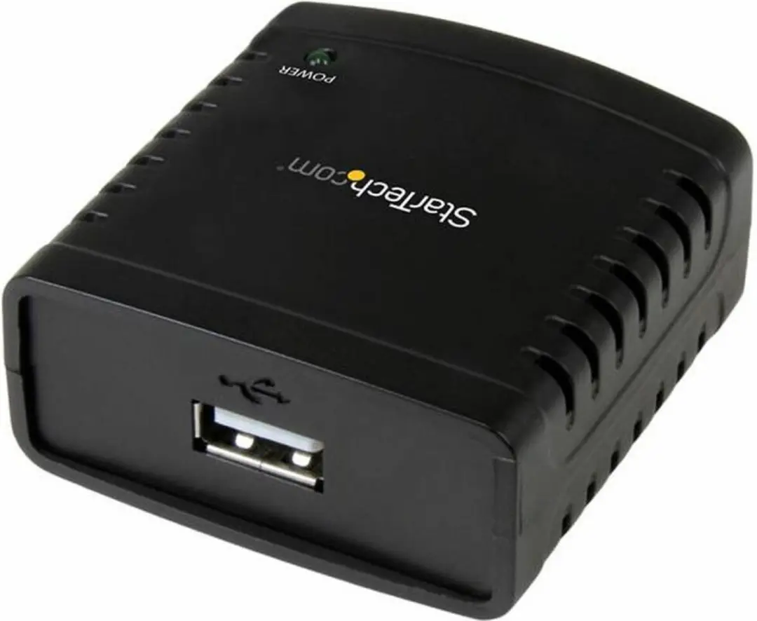 Startech PM1115U2 Printserver 10/100 Mbit/s USB 2.0 - Zwart