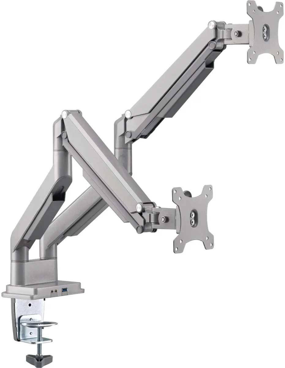 InLine Bureausteun Lifter USB/Audio 2 Monitoren tot 81cm
