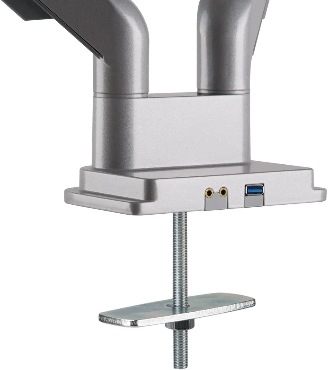 InLine Bureausteun Lifter USB/Audio 2 Monitoren tot 81cm - Zilver