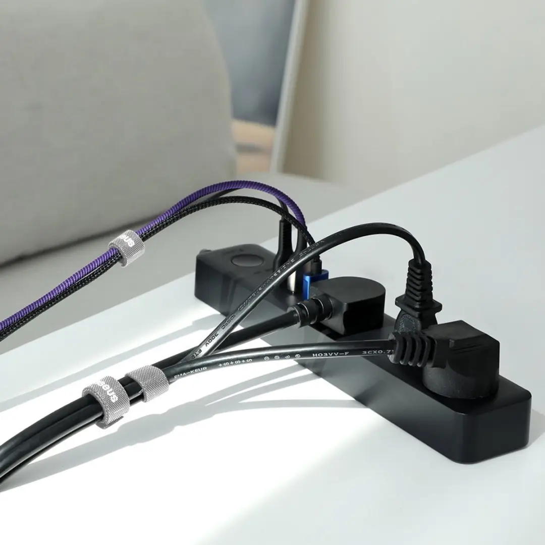 Baseus Kabelbinders Klittenband 3m - Grijs