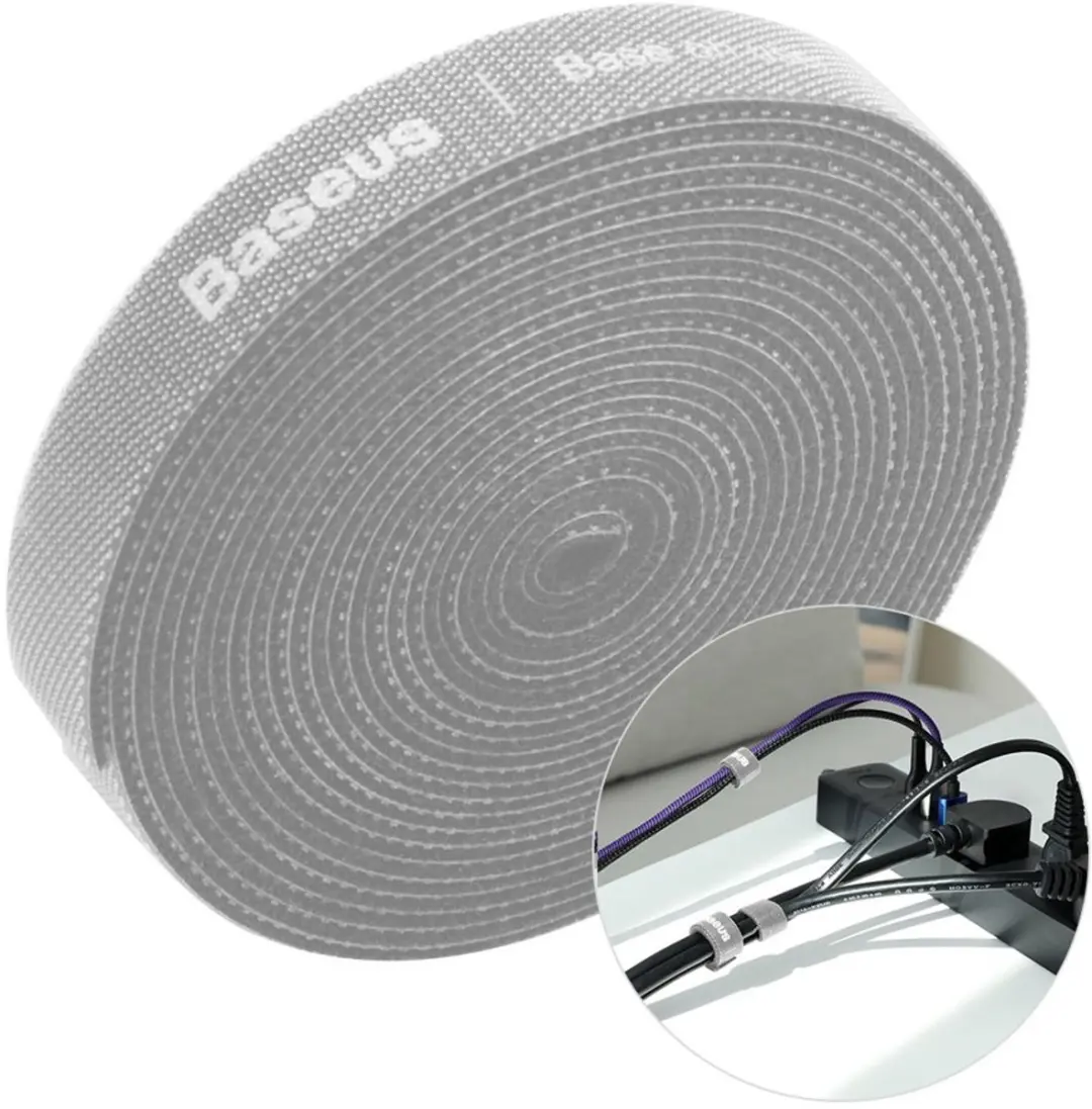 Baseus Kabelbinders Klittenband 3m