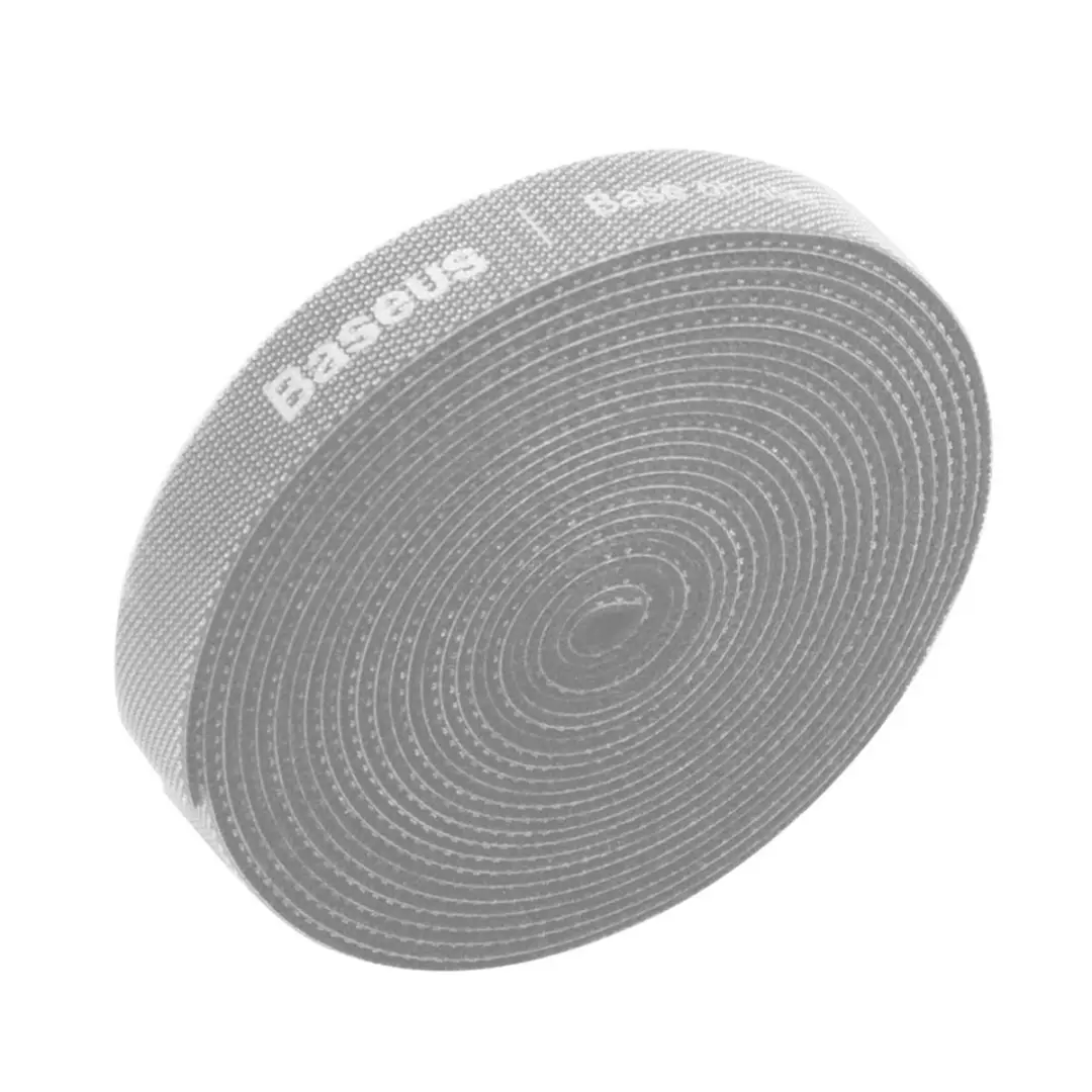 Baseus Kabelbinders Klittenband 3m - Grijs