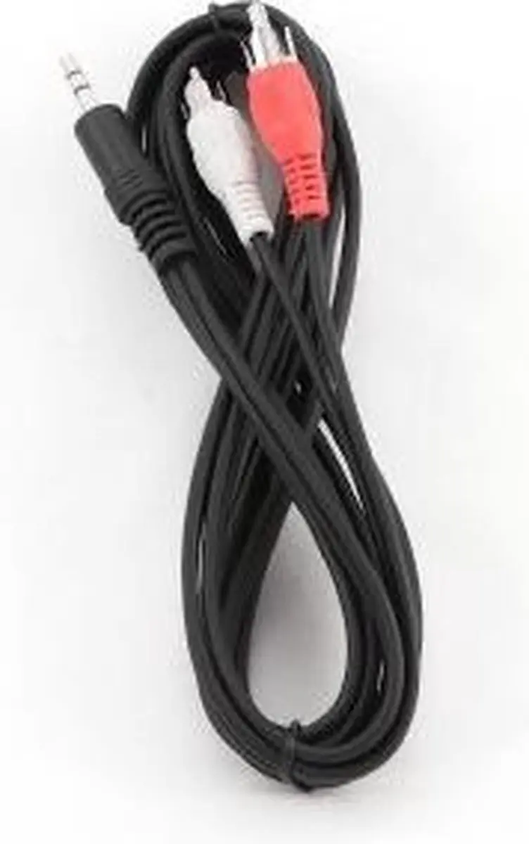 Gembird CCA-458-2.5M Adapterkabel 3,5mm naar RCA - Zwart