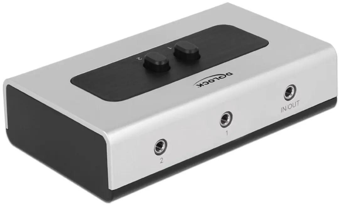 Delock 3,5mm Jack Stereo Audio Schakelaar 2-poorts