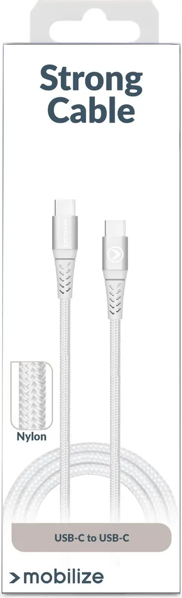 Mobilize USB-C Kabel 2m - Wit
