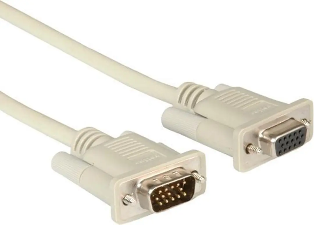 Roline VGA HD15 M/F Kabel 6m - Grijs