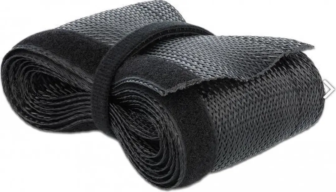 Delock Gevlochten Sleeving 2m x 32mm - Zwart