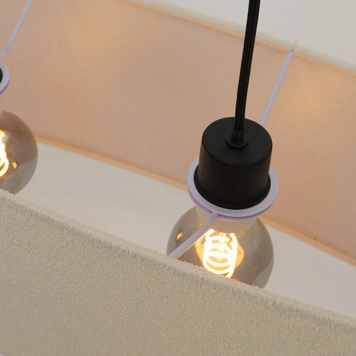 Eglo Febres Hanglamp E27 78cm - Zwart/Wit