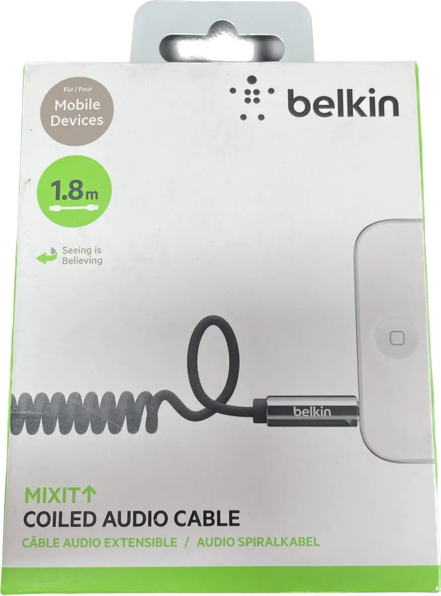 Belkin MIXIT 3.5mm AUX-kabel 1.8m - Zwart