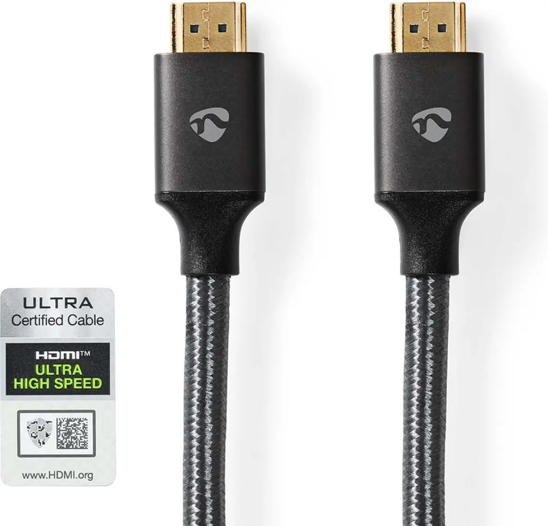 Nedis Ultra High Speed HDMI-kabel 8K 48Gbps 3m - Gun Metal Grijs