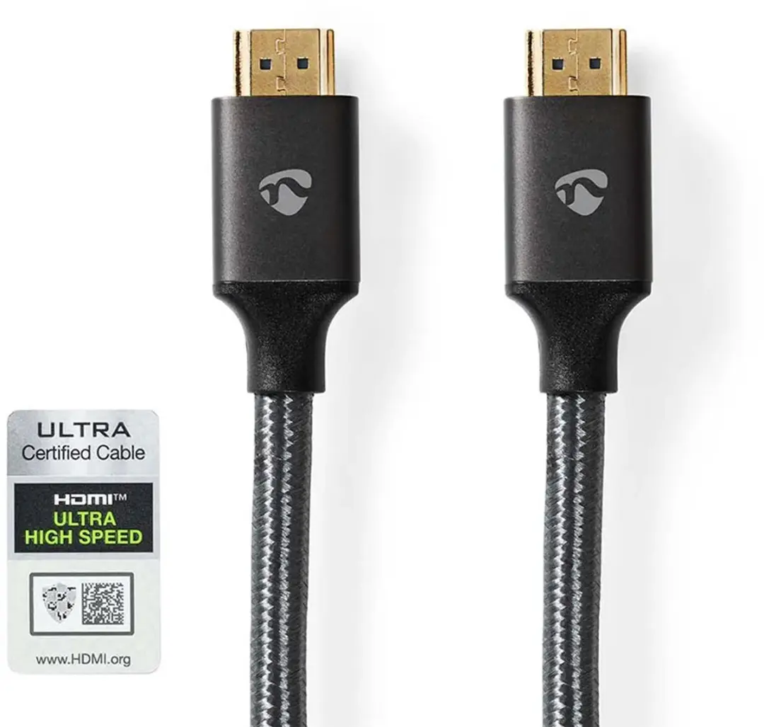 Nedis Ultra High Speed HDMI-kabel 8K 48Gbps 3m - Gun Metal Grijs