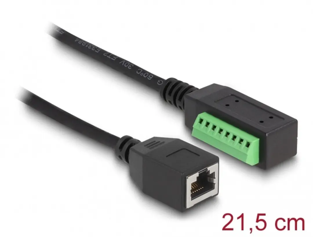Delock RJ45 naar Terminal Block Adapter 21.5cm