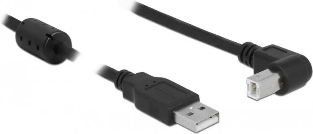 Delock USB-A naar USB-B Haaks Kabel 2.0