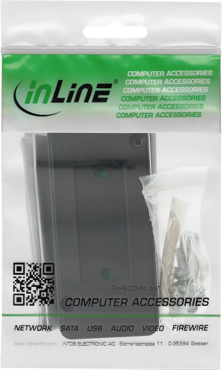 InLine Cat.6A LSA-aansluitmodule 600 MHz - Zwart