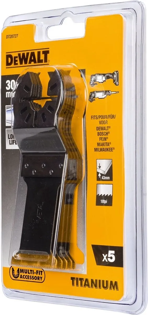 DeWalt DT20727 Multitool Zaagblad Metaal - 5 Stuks