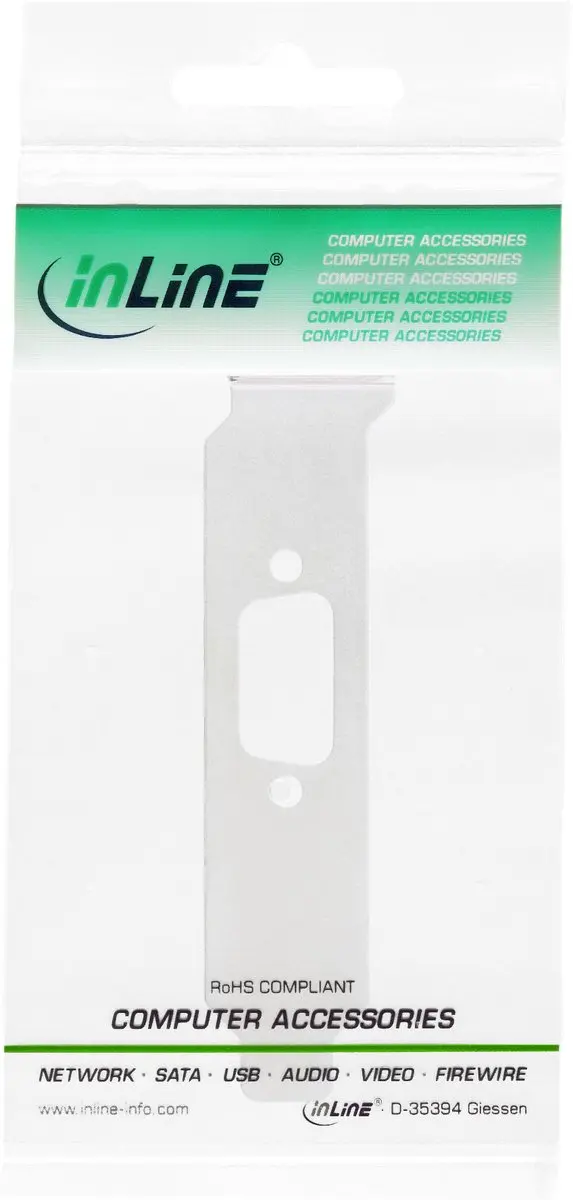 InLine Low-profile Slotplaatje 33208D - Zilver