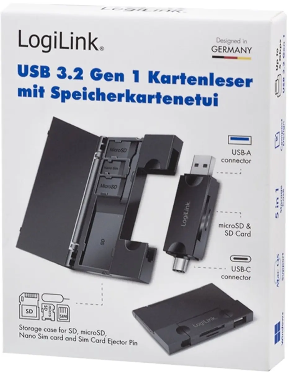 LOGILINK kaartlezer CR0049 incl. kaartopslag