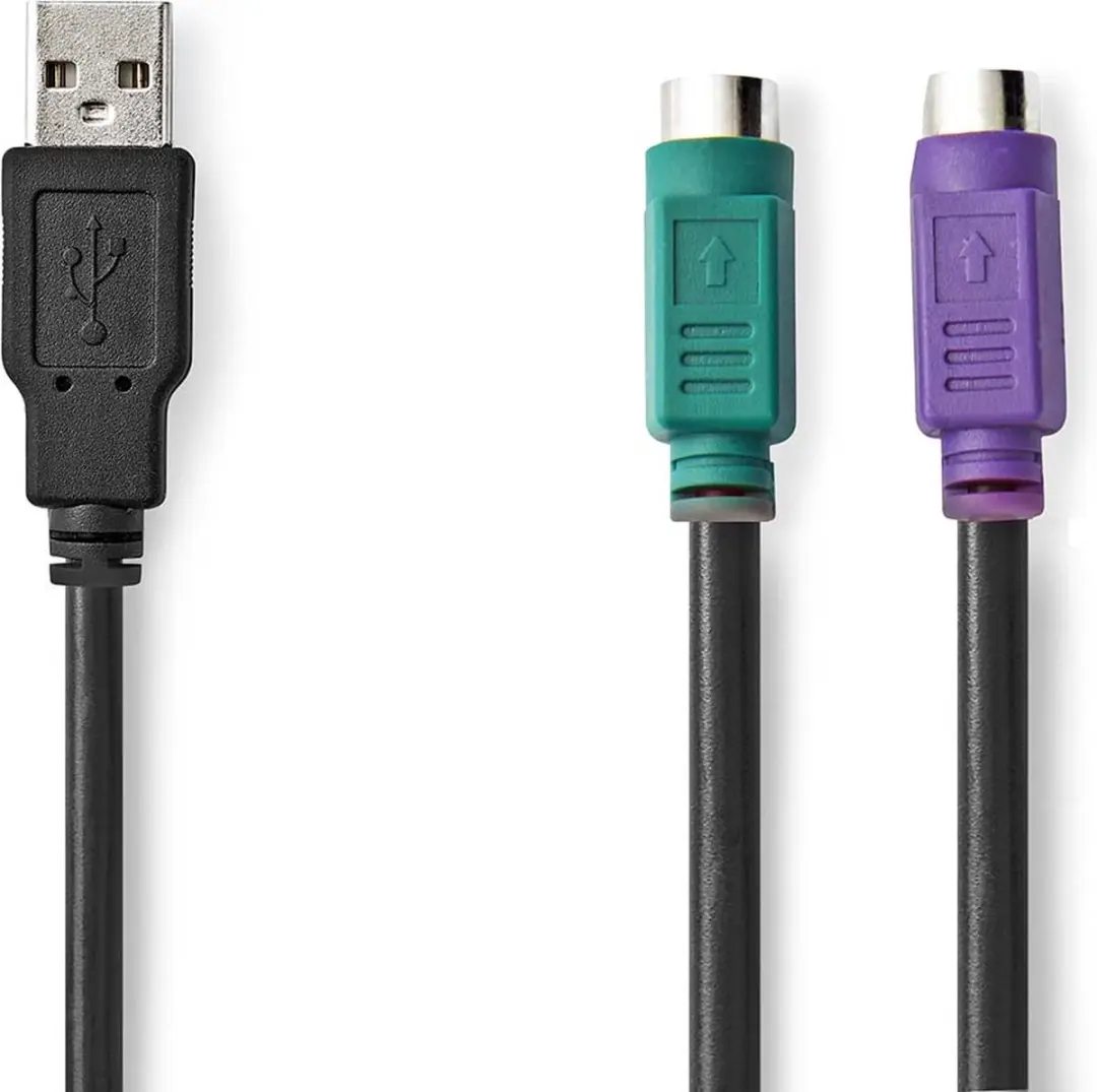 Nedis 2-in-1 USB-Kabel CCGP60830BK03
