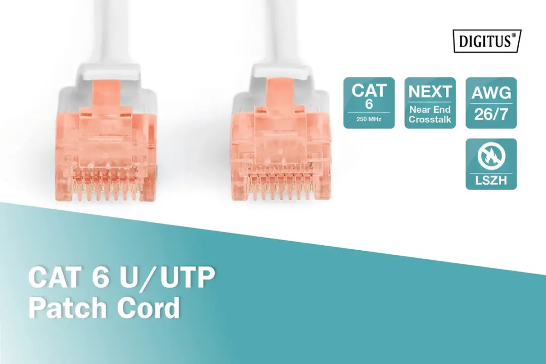 Digitus DK-1617-0025 UTP Kabel Cat6 - 25cm Grijs